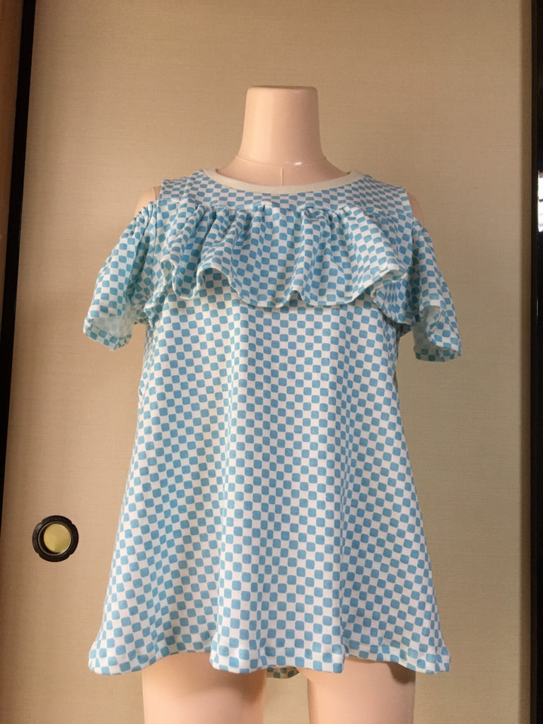 市松模様で素敵な姉妹お揃い服♪